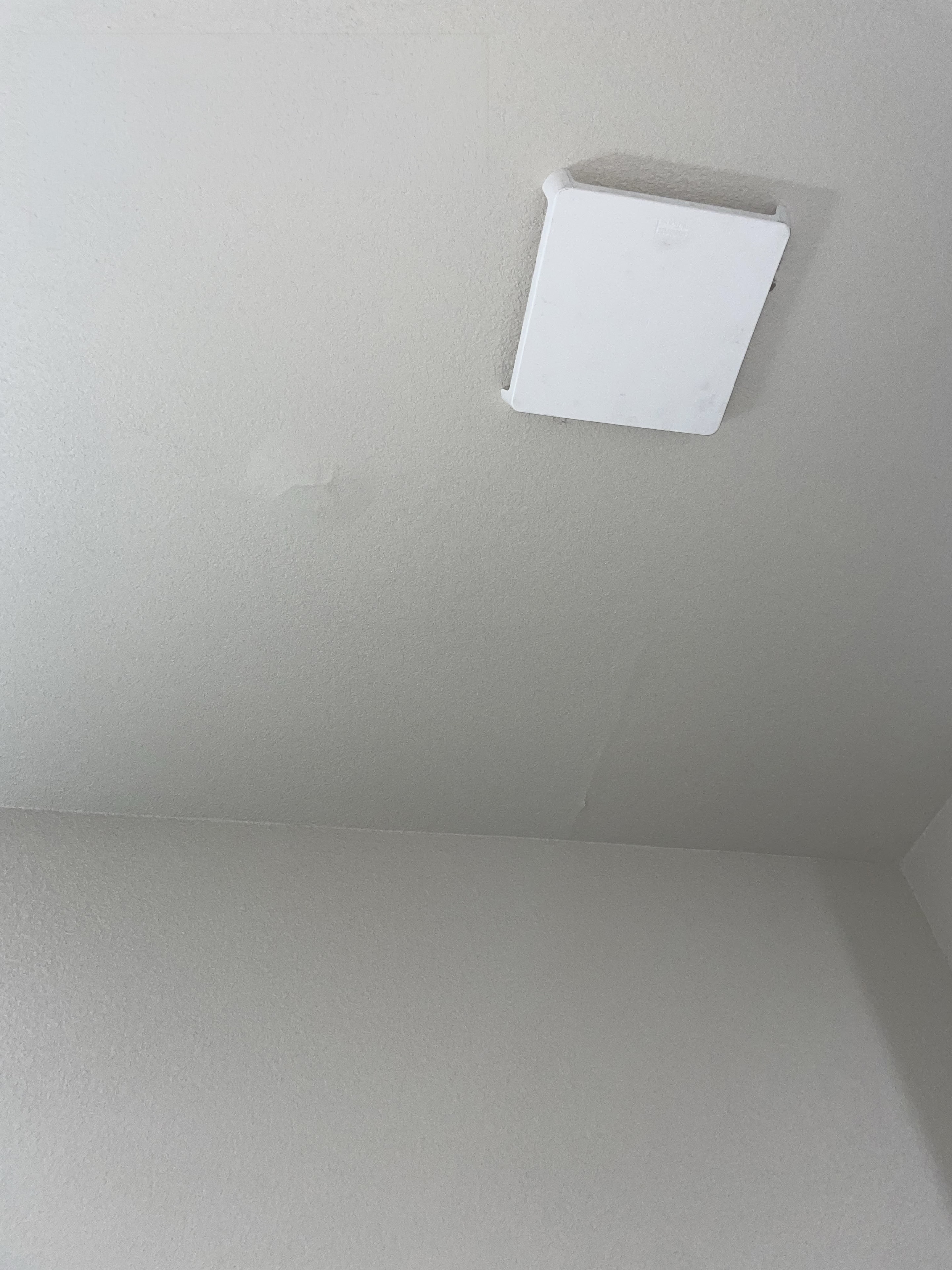 Finished ceiling -- texture matched and painted